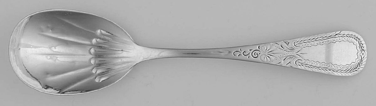 SQY1 (Sterling) Sugar Shell Spoon by Simmons & Paye-1