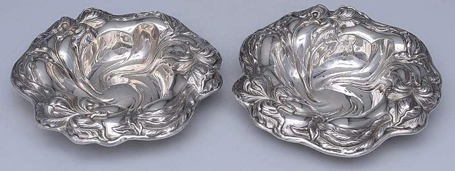 1747 (Sterling, Hollowware) 6" Bon Bon Bowl (Set of 2) by Simons Bros -1