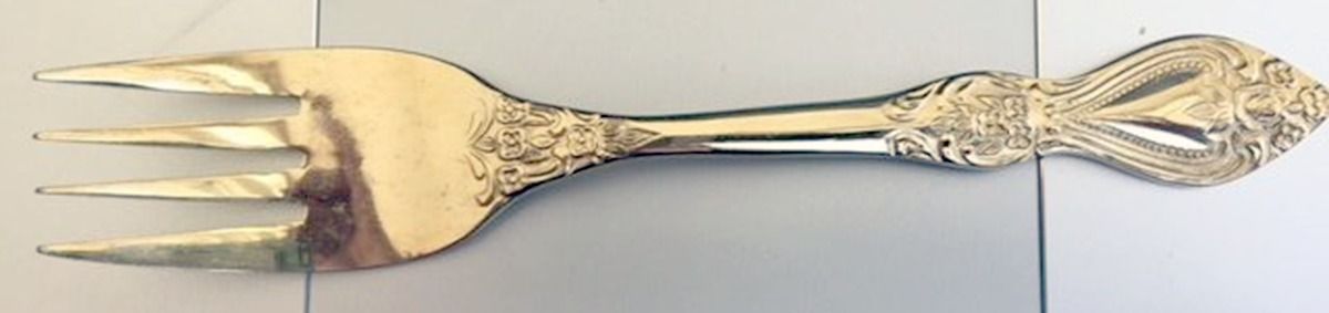 SRB269g (Gold Electroplate) Individual Salad Fork by Stanley Roberts-1