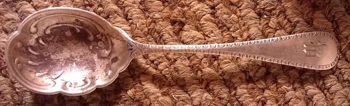 42 (Sterling) Large Jelly Spoon by Stowell & Co-1
