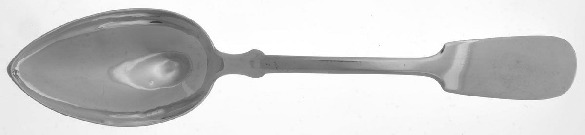 Sterling Flatware Solid Serving Spoon by Schott Silver-1