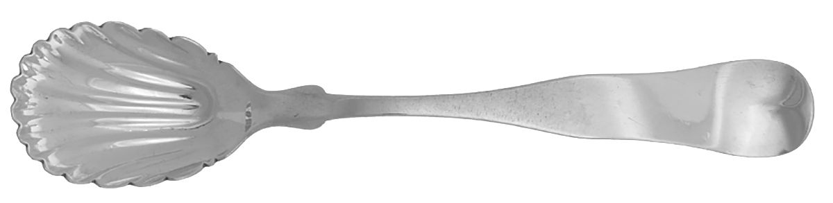 Coin Silver Flatware Preserve Spoon by Stowell & Co-1