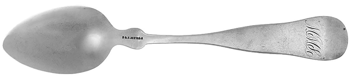 Coin Silver Flatware Teaspoon by S & J Myers-2