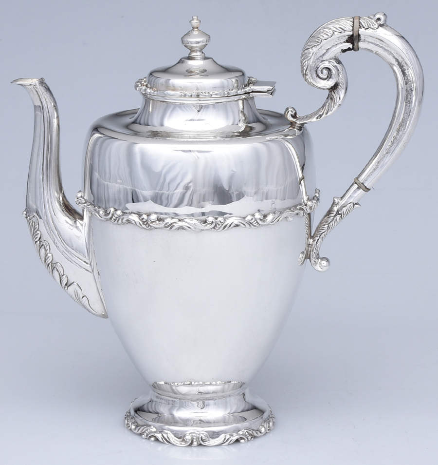 SBN12 (Sterling, Hollowware) Coffee Pot by Sanborns (Mexico)-1