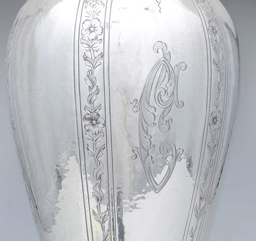 Scs9 (Sterling, Hollowware) 20" Weighted Trumpet Vase by Schofield-3