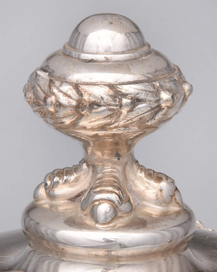 3255 (Silverplate, Hollowware) Ice Pitcher/Porcelain Liner by Simpson Hall & Miller-2