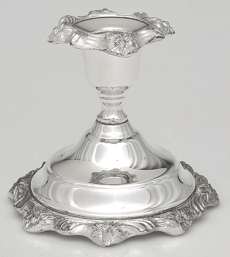 SDN28 (Silverplate, Hollowware) 4" Console Candleholder by Sheridan Silver Co-1