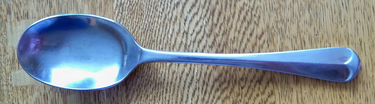 SSD21 (Stainless) Place/Oval Soup Spoon by Sheffield Silver Co (England)-1