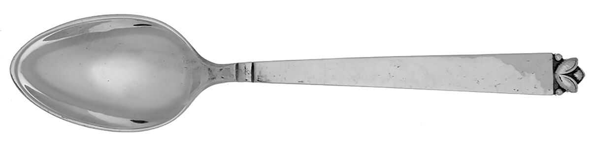 Oak Leaf (Sterling, 1939, No Signature Marks) Teaspoon by Old Newbury-1