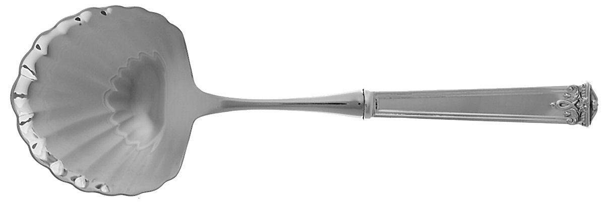 Trianon (Sterling) Casserole Spoon with Stainless Shell Bowl by Tuttle-1