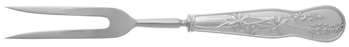 American Garden (Sterling, 1992) Large Stainless-Prong Roast Carving Fork by Tiffany & CO SILVER-1
