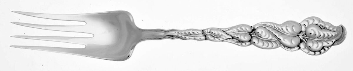 Atlantis-Ailanthus (Sterling, 1899) Medium Solid Cold Meat Serving Fork by Tiffany & CO SILVER-1