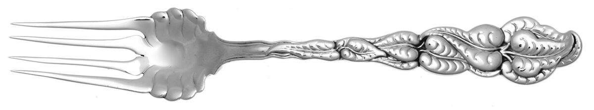 Atlantis-Ailanthus (Sterling, 1899) Medium Solid Cold Meat Serving Fork by Tiffany & CO SILVER-1