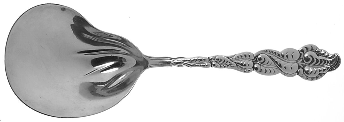 Atlantis-Ailanthus (Sterling, 1899) Berry Casserole Spoon w/Kidney Bowl by Tiffany & CO SILVER-1