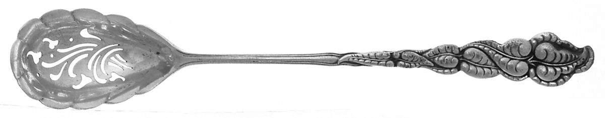 Atlantis-Ailanthus (Sterling, 1899) Pierced Bowl Short Handle Olive Spoon by Tiffany & CO SILVER-1