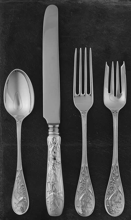 Audubon (Sterling, 1956) 32  Piece Estate Set by Tiffany & CO SILVER-1