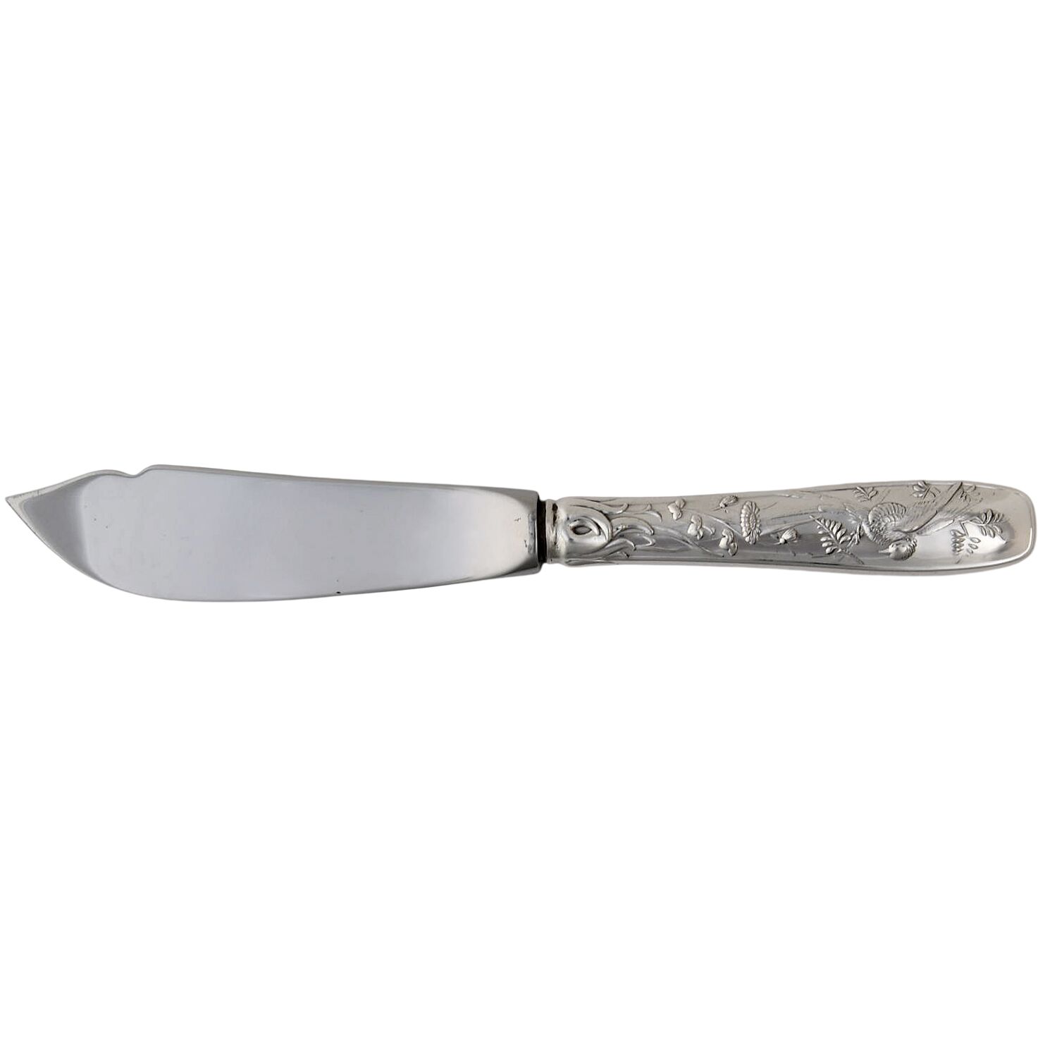 Audubon (Sterling, 1956) Hollow Handle Master Butter Knife by Tiffany & CO SILVER-1