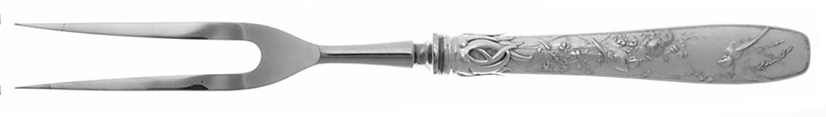 Audubon (Sterling, 1956) Large Stainless-Prong Roast Carving Fork by Tiffany & CO SILVER-1