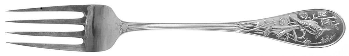Audubon (Sterling, 1956) Solid Serving Fork by Tiffany & CO SILVER-1