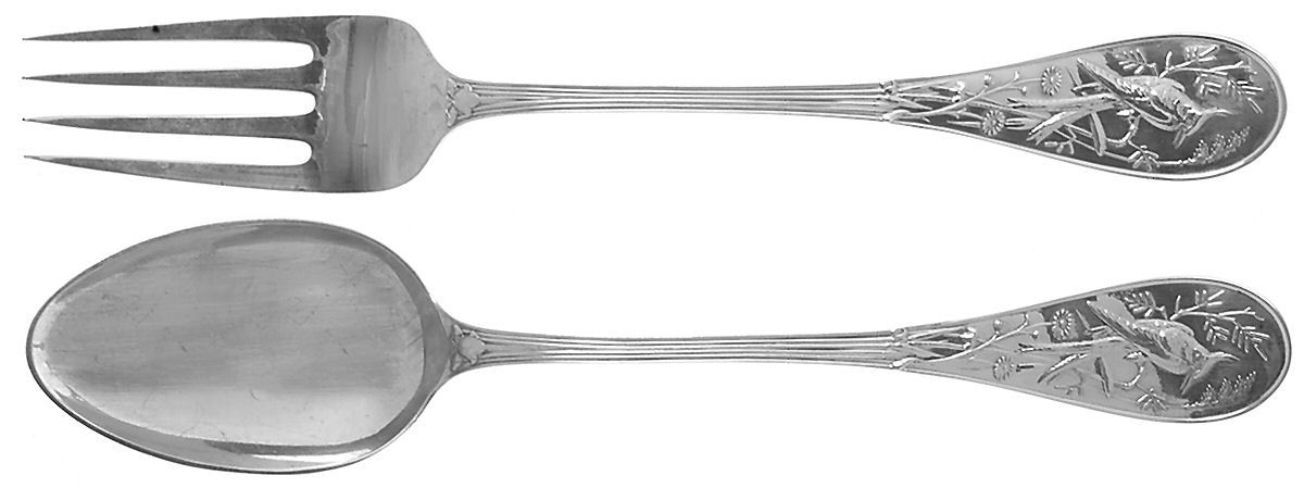 Audubon (Sterling, 1956) Solid Serving Set by Tiffany & CO SILVER-1
