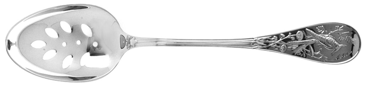 Audubon (Sterling, 1956) Pierced Tablespoon (Serving Spoon) by Tiffany & CO SILVER-1