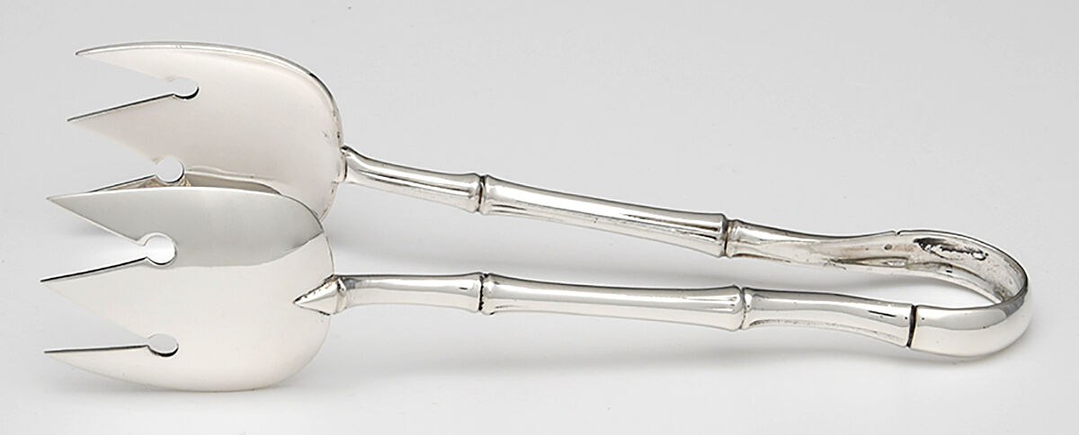 Bamboo (Sterling, 1961) Large Ice Serving Tongs by Tiffany & CO SILVER-1