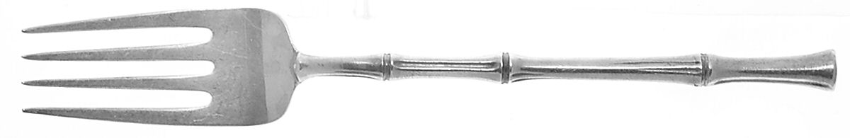 Bamboo (Sterling, 1961) Medium Solid Cold Meat Serving Fork by Tiffany & CO SILVER-1
