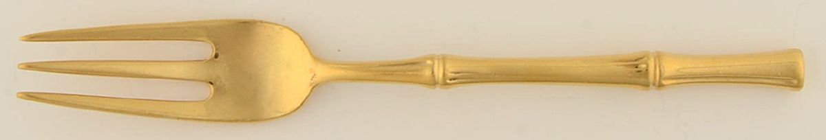 Bamboo-Gold (Sterling, Gold Vermeil, 1961) Individual Salad Fork by Tiffany & CO SILVER-1