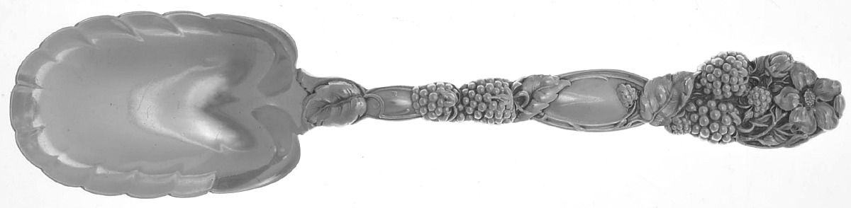 Blackberry (Sterling, 1875) Large Preserve Spoon by Tiffany & CO SILVER-1