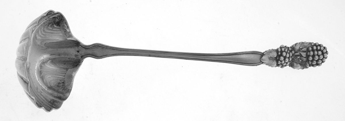Blackberry (Sterling, 1875) Long Hemispherical Cream Ladle by Tiffany & CO SILVER-1