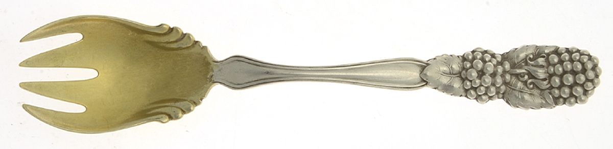 Blackberry (Sterling, 1875) Ice Cream Fork by Tiffany & CO SILVER-1
