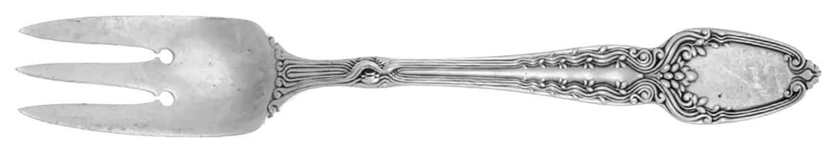 Broom Corn (Sterling, 1890, M-T-C) 3-Tine Salad Fork by Tiffany & CO SILVER-1