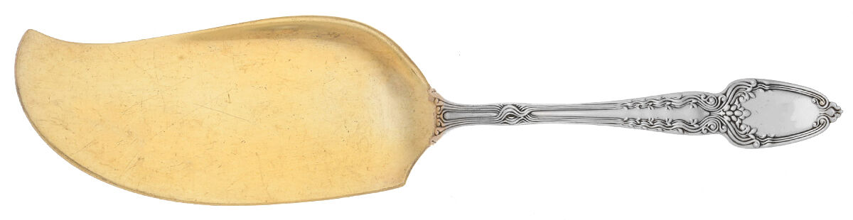 Broom Corn (Sterling, 1890, M-T-C) Large Solid Ice Cream Server by Tiffany & CO SILVER-1