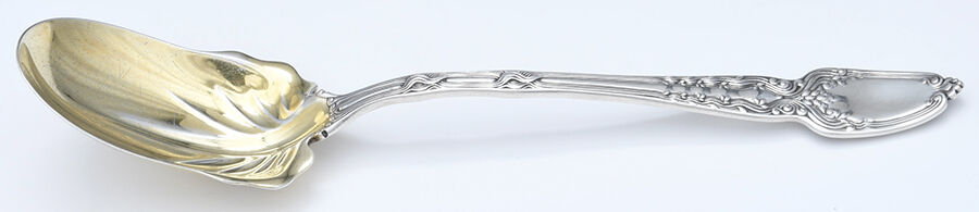 Broom Corn (Sterling, 1890, M-T-C) Solid Salad Serving Spoon by Tiffany & CO SILVER-1