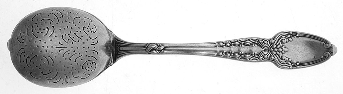 Broom Corn (Sterling, 1890, M-T-C) Solid Individual Tea Ball Spoon by Tiffany & CO SILVER-1