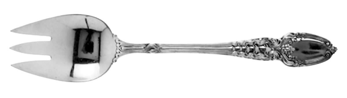 Broom Corn (Sterling, 1890, M-T-C) Large Individual Terrapin Fork by Tiffany & CO SILVER-1