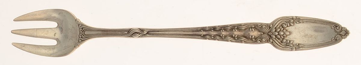 Broom Corn (Sterling, 1890, M-T-C) Oyster Fork by Tiffany & CO SILVER-1