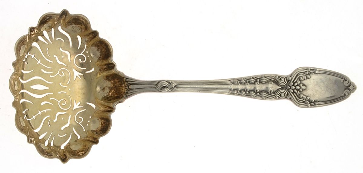 Broom Corn (Sterling, 1890, M-T-C) Small Sugar Sifter by Tiffany & CO SILVER-1