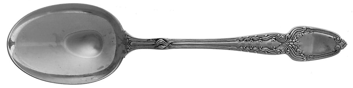 Broom Corn (Sterling, 1890, M-T-C) Vegetable Serving Spoon (Solid) by Tiffany & CO SILVER-1