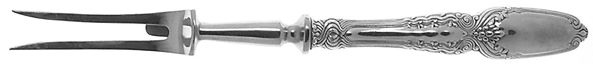 Broom Corn (Sterling, 1890, M-T-C) Large Stainless-Prong Roast Carving Fork by Tiffany & CO SILVER-1