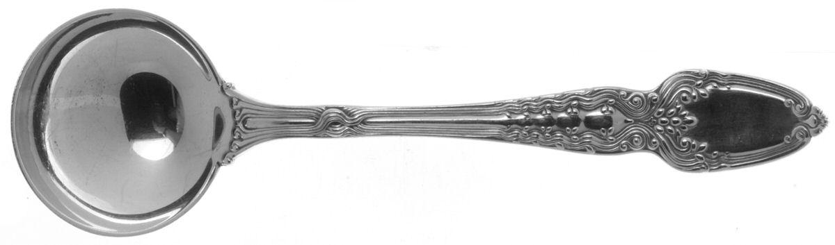 Broom Corn (Sterling, 1890, M-T-C) Round Bowl Soup Spoon (Bouillon) by Tiffany & CO SILVER-1