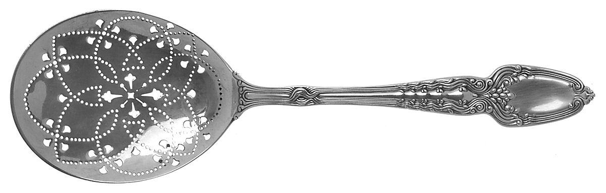 Broom Corn (Sterling, 1890, M-T-C) Solid Pierced Egg Server by Tiffany & CO SILVER-1