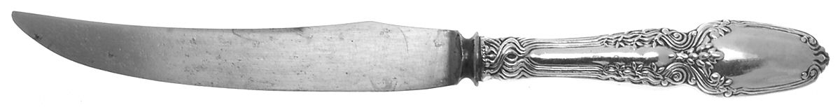 Broom Corn (Sterling, 1890, M-T-C) Individual Bird Knife with Silverplate Blade by Tiffany & CO SILVER-1