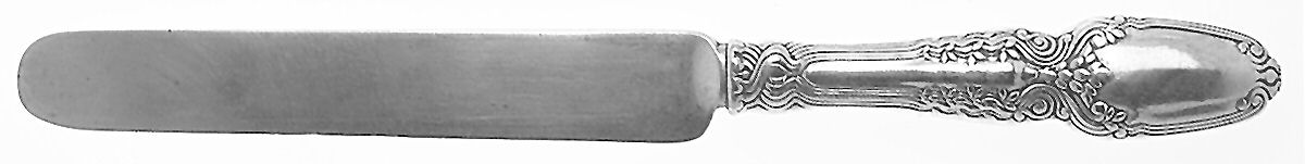Broom Corn (Sterling, 1890, M-T-C) Dessert/Tea Knife Hollow Handle Sterling Blade by Tiffany & CO SILVER-1