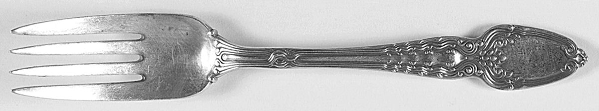 Broom Corn (Sterling, 1890, M-T-C) Pastry Fork by Tiffany & CO SILVER-1