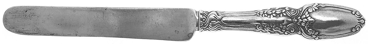 Broom Corn (Sterling, 1890, M-T-C) Hollow Handle Youth/Tea Knife with Sterling Blade by Tiffany & CO SILVER-1