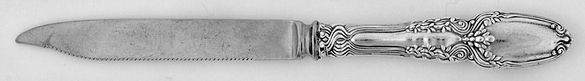 Broom Corn (Sterling, 1890, M-T-C) Individual Fruit Knife with Stainless Blade by Tiffany & CO SILVER-1