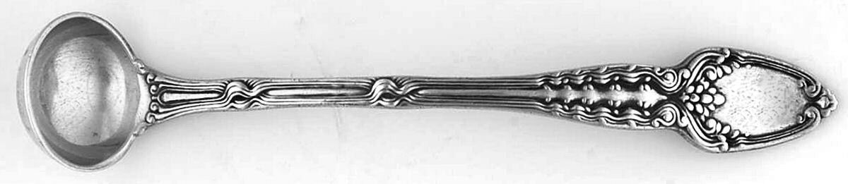 Broom Corn (Sterling, 1890, M-T-C) Mustard Spoon by Tiffany & CO SILVER-1