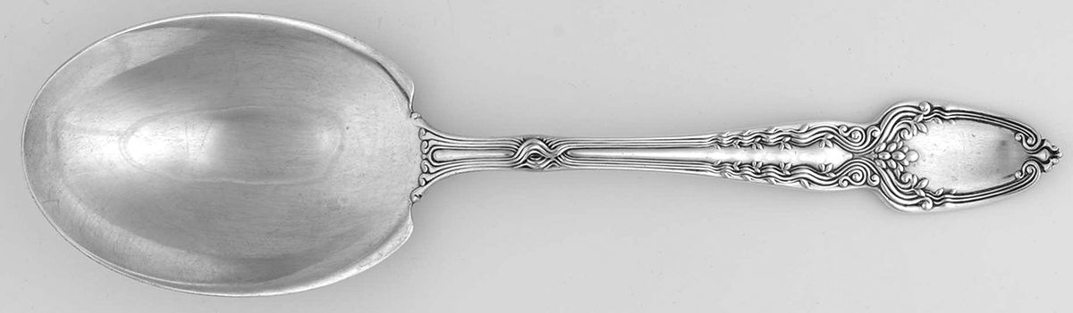 Broom Corn (Sterling, 1890, M-T-C) Large Solid Berry/Casserole Spoon by Tiffany & CO SILVER-1