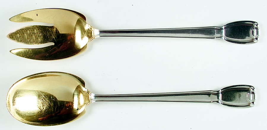Castilian (Sterling, 1929) (2 Pc) Solid Salad Set by Tiffany & CO SILVER-1